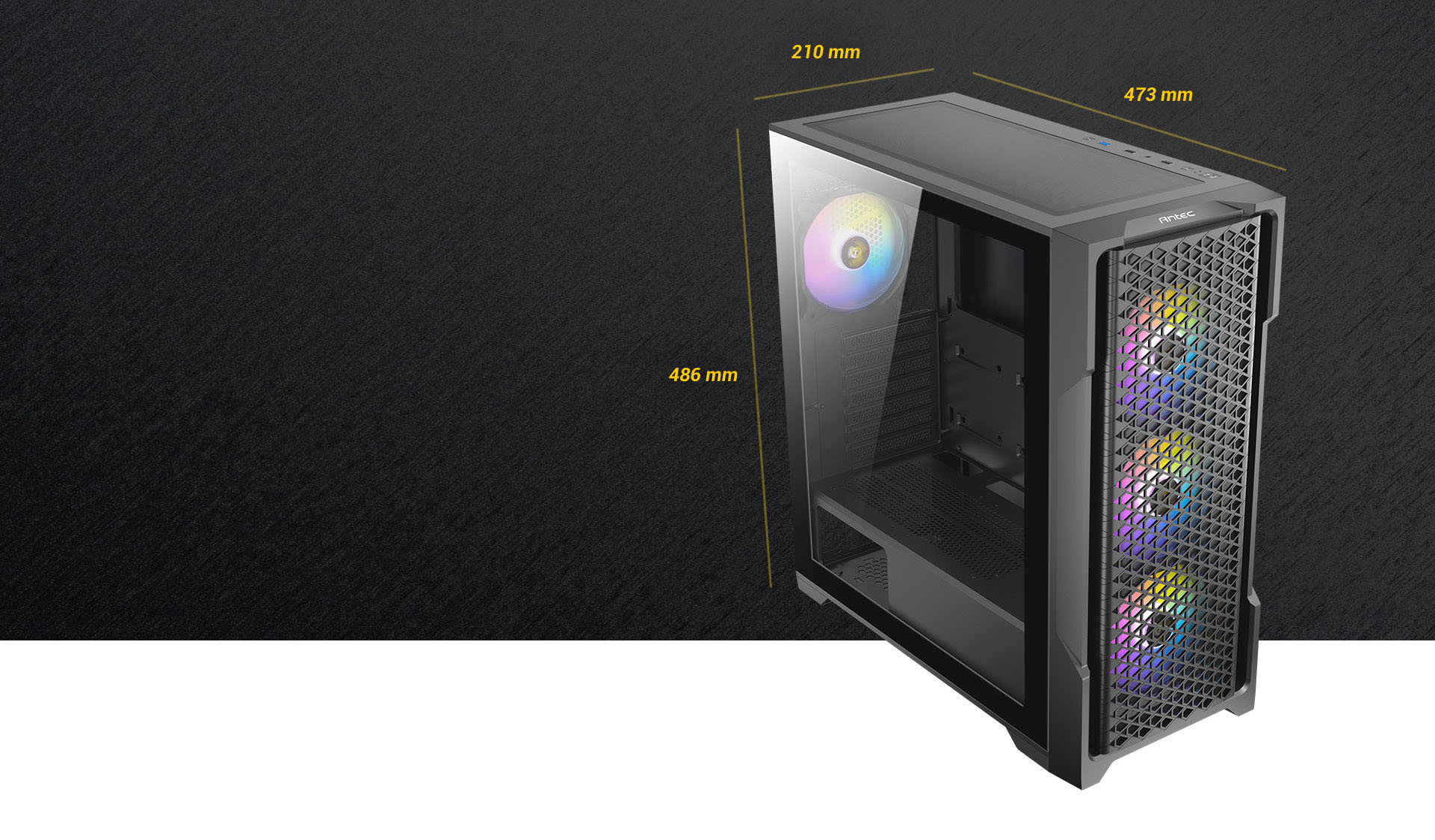 ANTEC AX Series AX90 Mid-Tower ATX Gaming Case, High-Airflow Mesh Front ...
